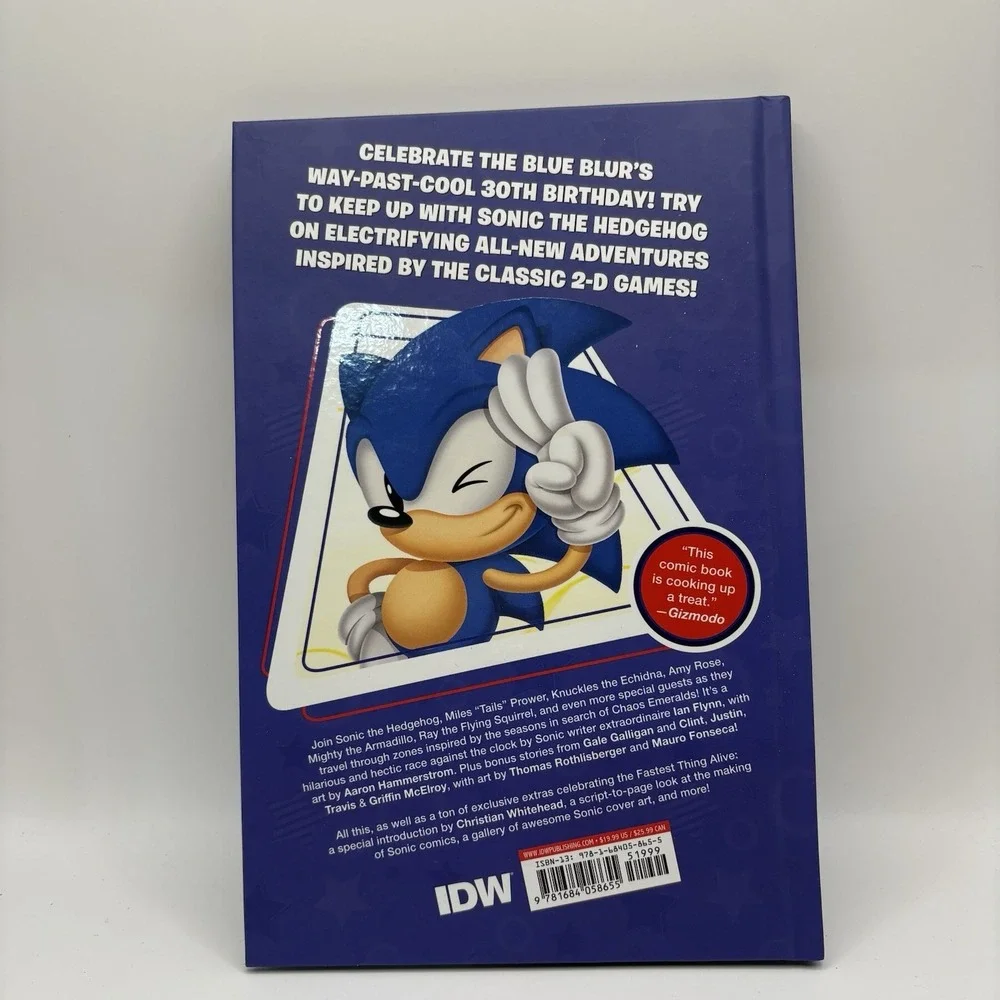 Sonic the Hedgehog 30th Anniversary Deluxe Edition Hardcover Excellent